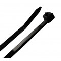 100mm x 2.5mm Releasable Black Cable Tie, Pack of 100